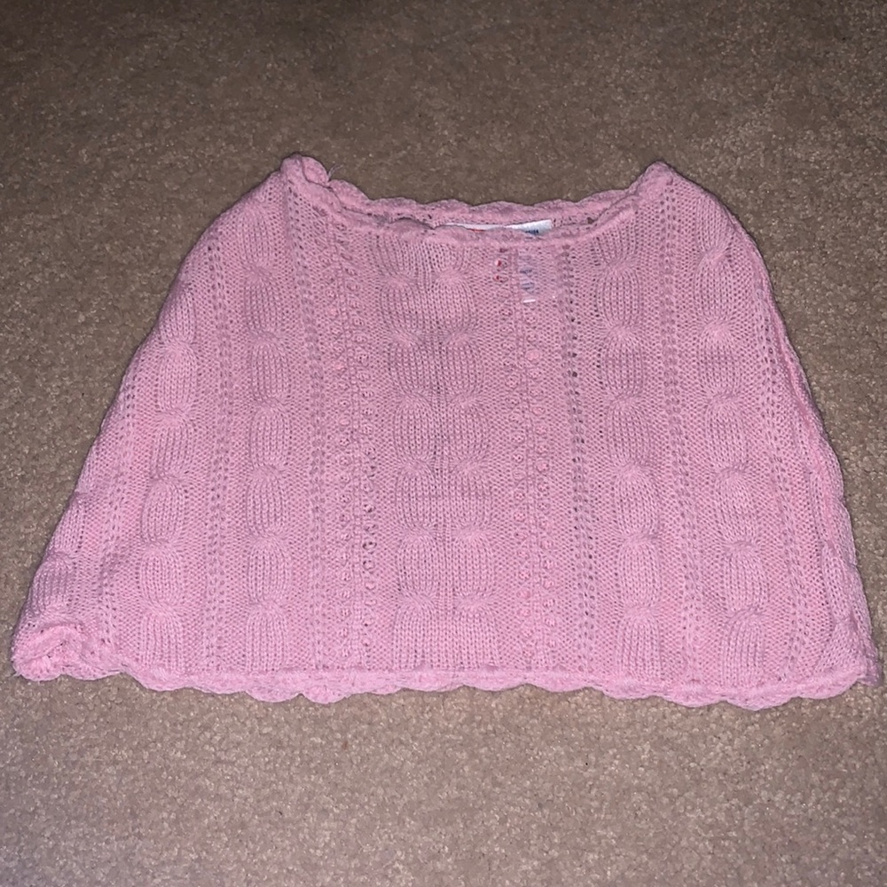 Pink baby/toddler shawl/skirt